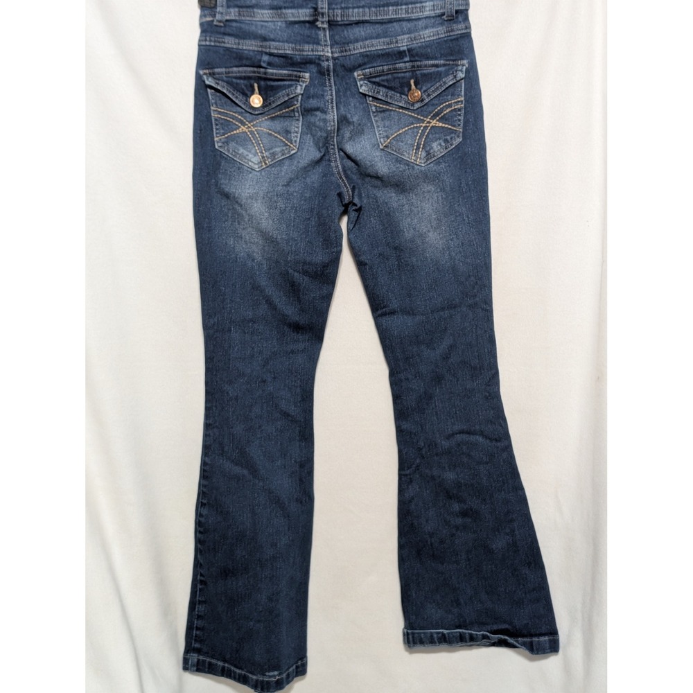 Gemma Rae Flare Leg Jeans Liam Wash Blue Denim Stretch Size 3/26 GHJ0048 - Picture 5 of 7